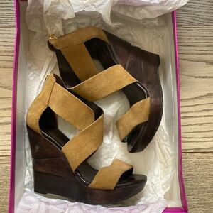 DVF Opal Suede Platform Sandals